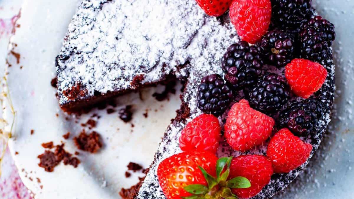 Almond Flour Chocolate Cake.
