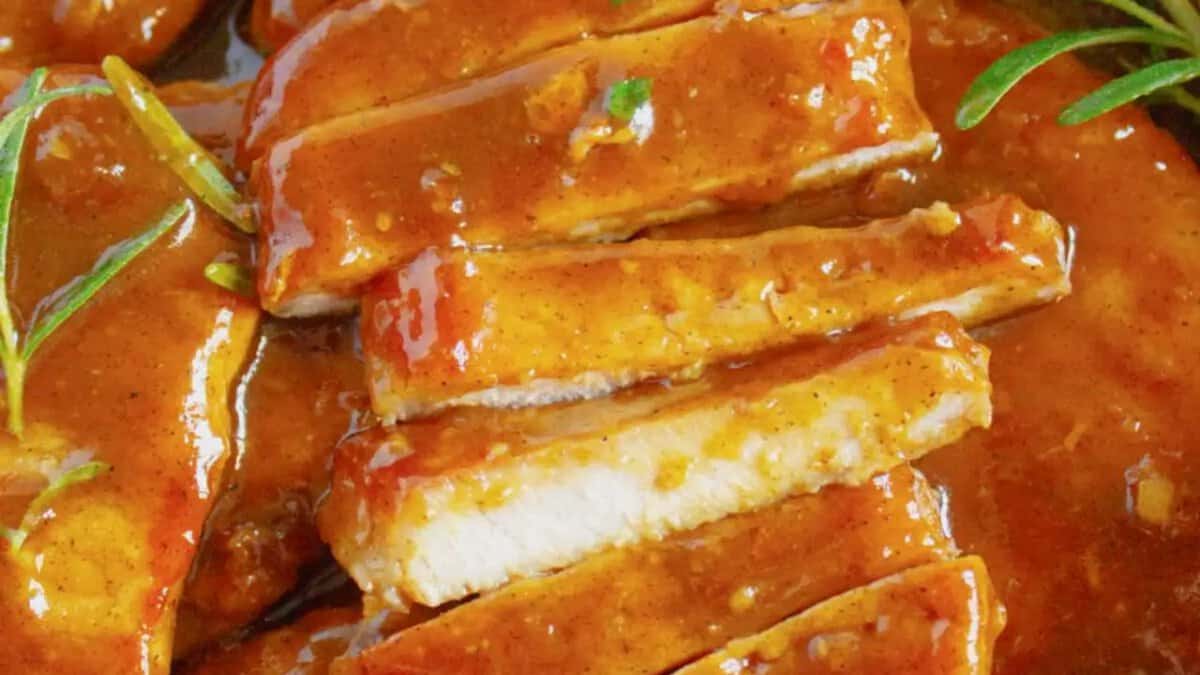 Apple Cider Glazed Pork Chops,.