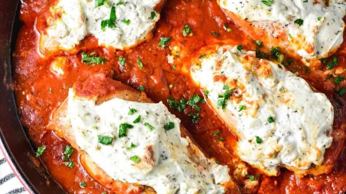 Baked Ricotta Chicken.