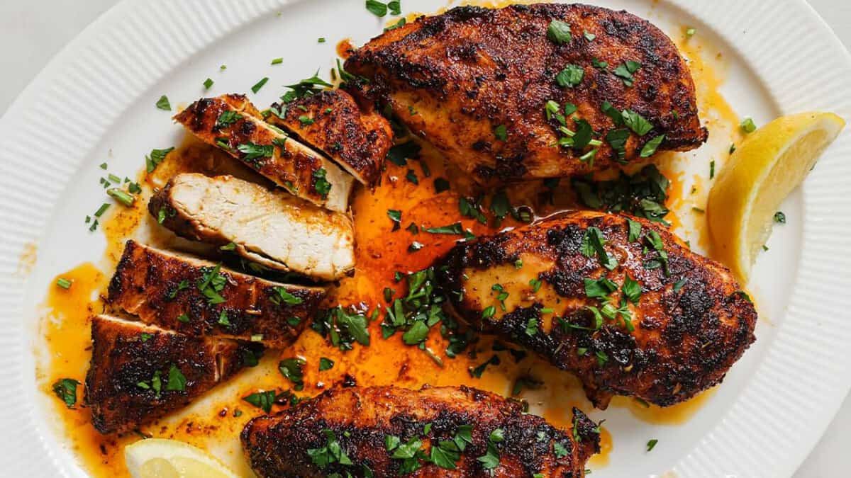 Blackened Chicken Breasts.