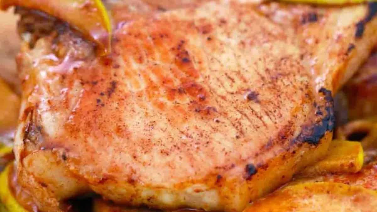Cinnamon Apple Pork Chops.
