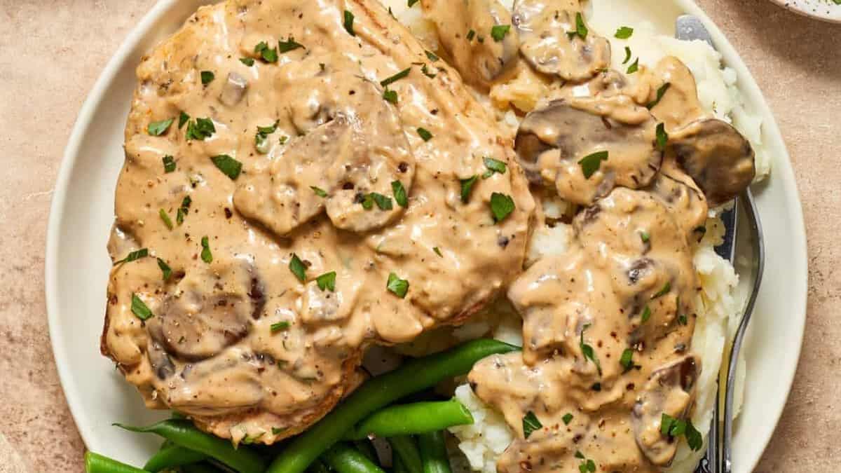 Cream of Mushroom Pork Chops.