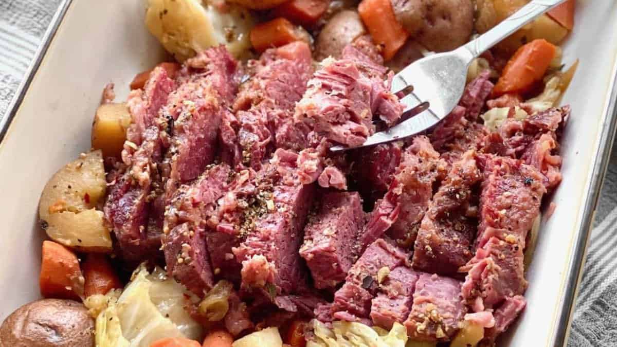 Dutch Oven Corned Beef.