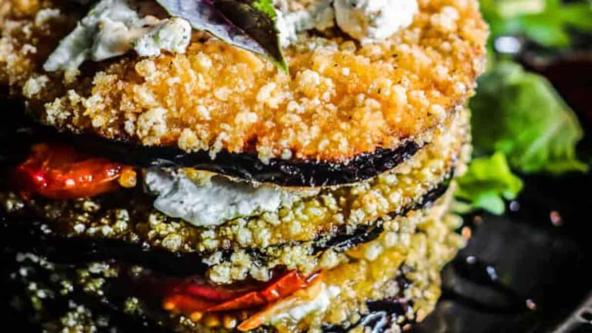 Eggplant Napoleon.