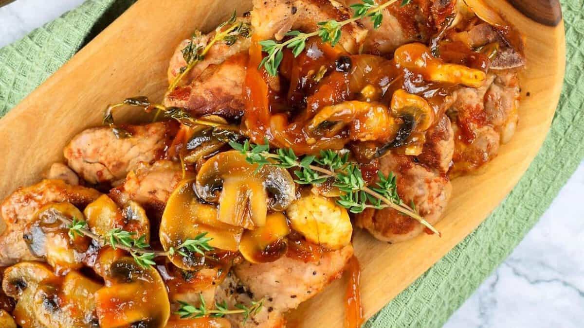 Electric Skillet Pork Chops.