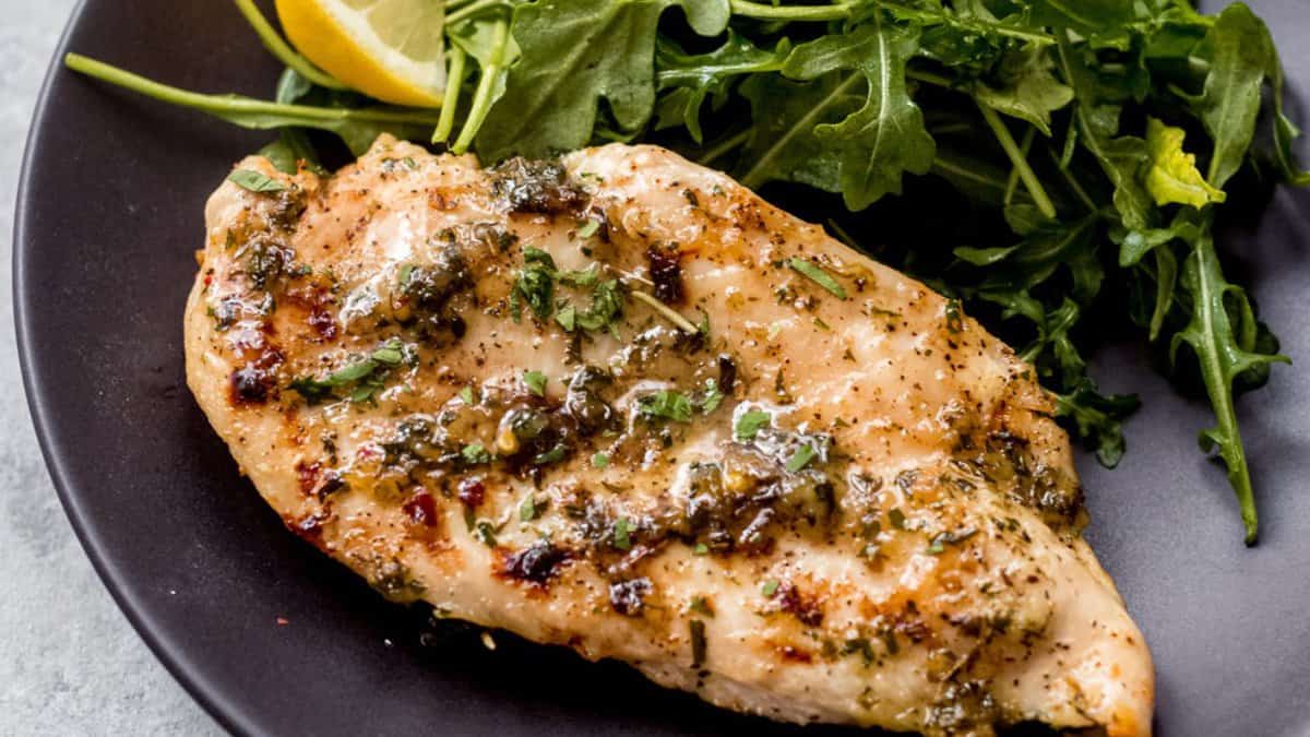 Garlic Butter Baked Chicken Breasts.