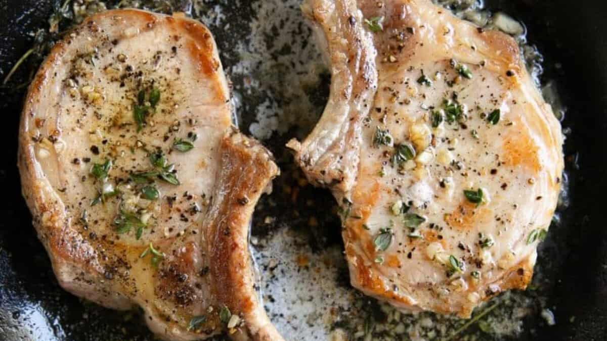 Garlic Butter Pork Chop.