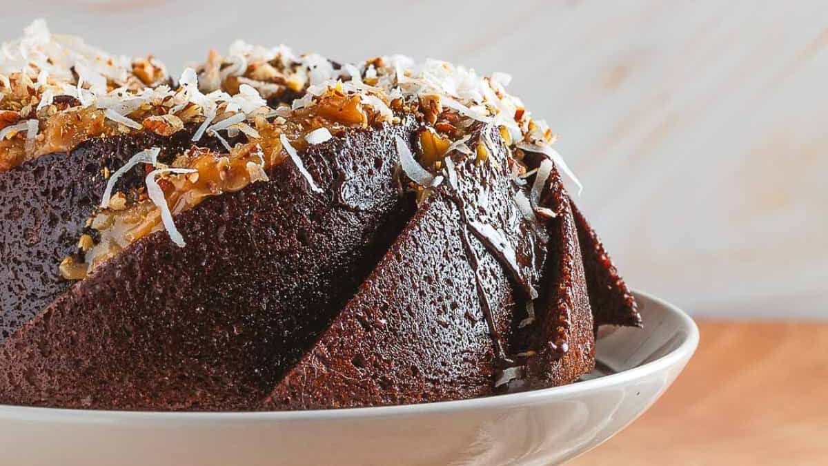 German Chocolate Bundt Cake.