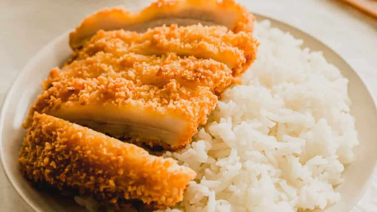 Hong Kong-Style Curry Pork Chop With Rice.
