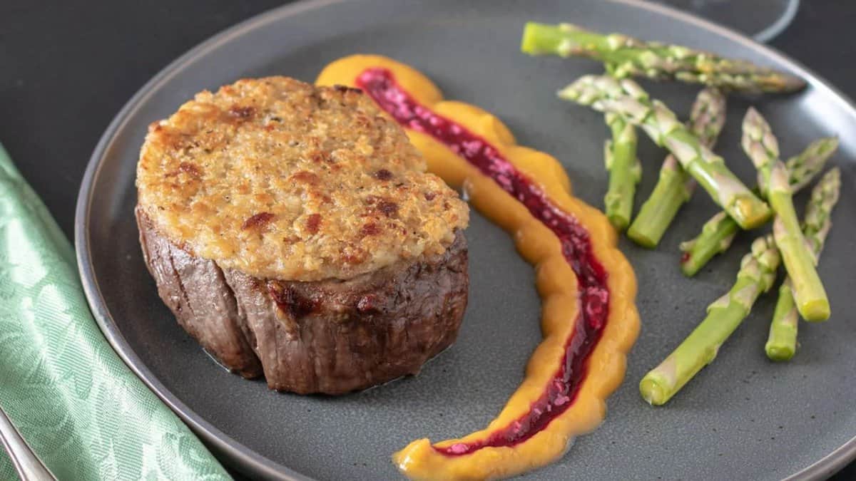 Horseradish Crusted Beef.