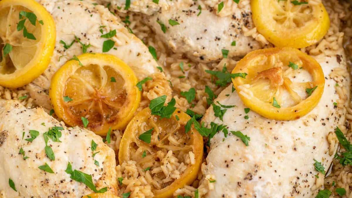 Lemon Chicken and Rice.