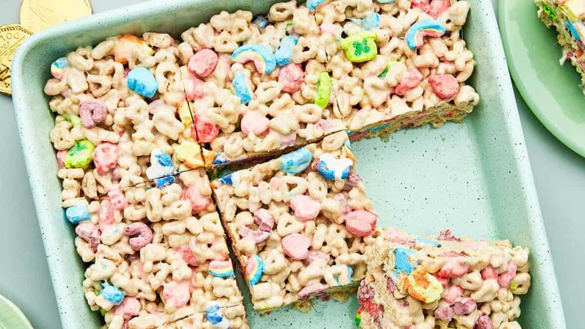 Lucky Charms Marshmallow Treats.