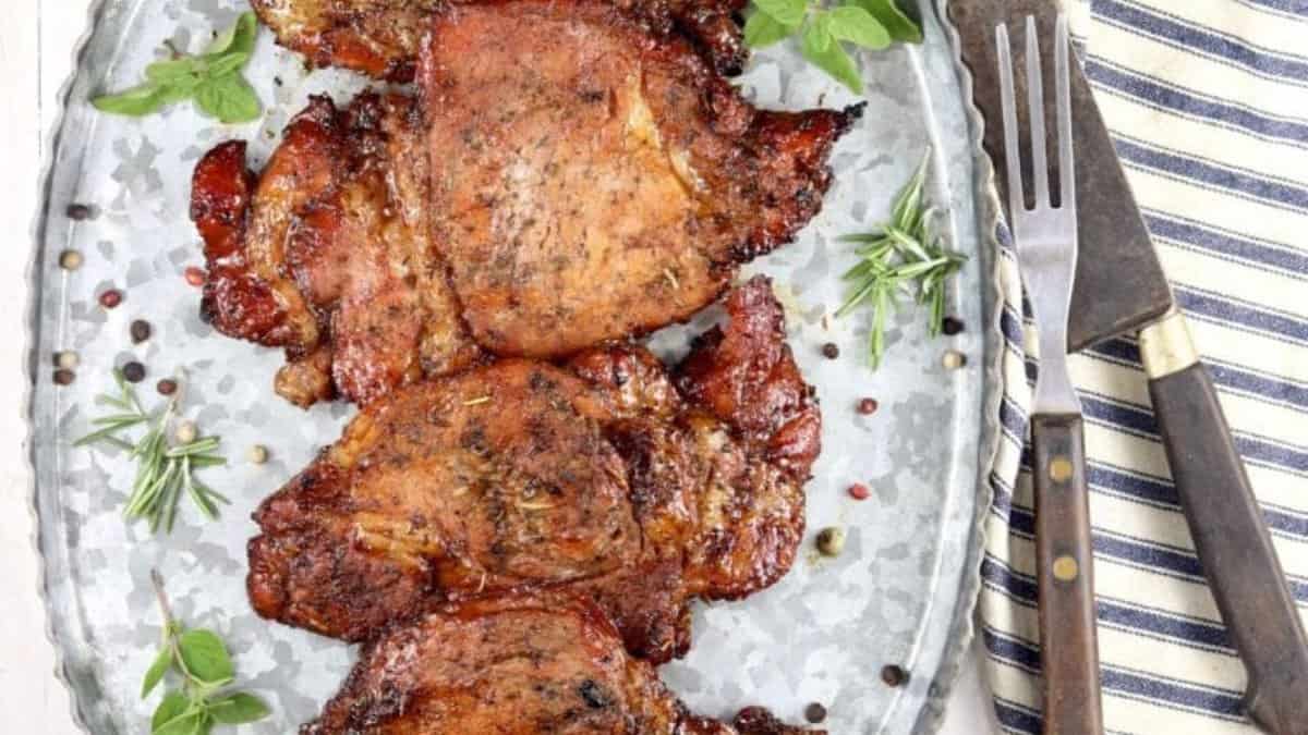 Marinated Pork Chops.