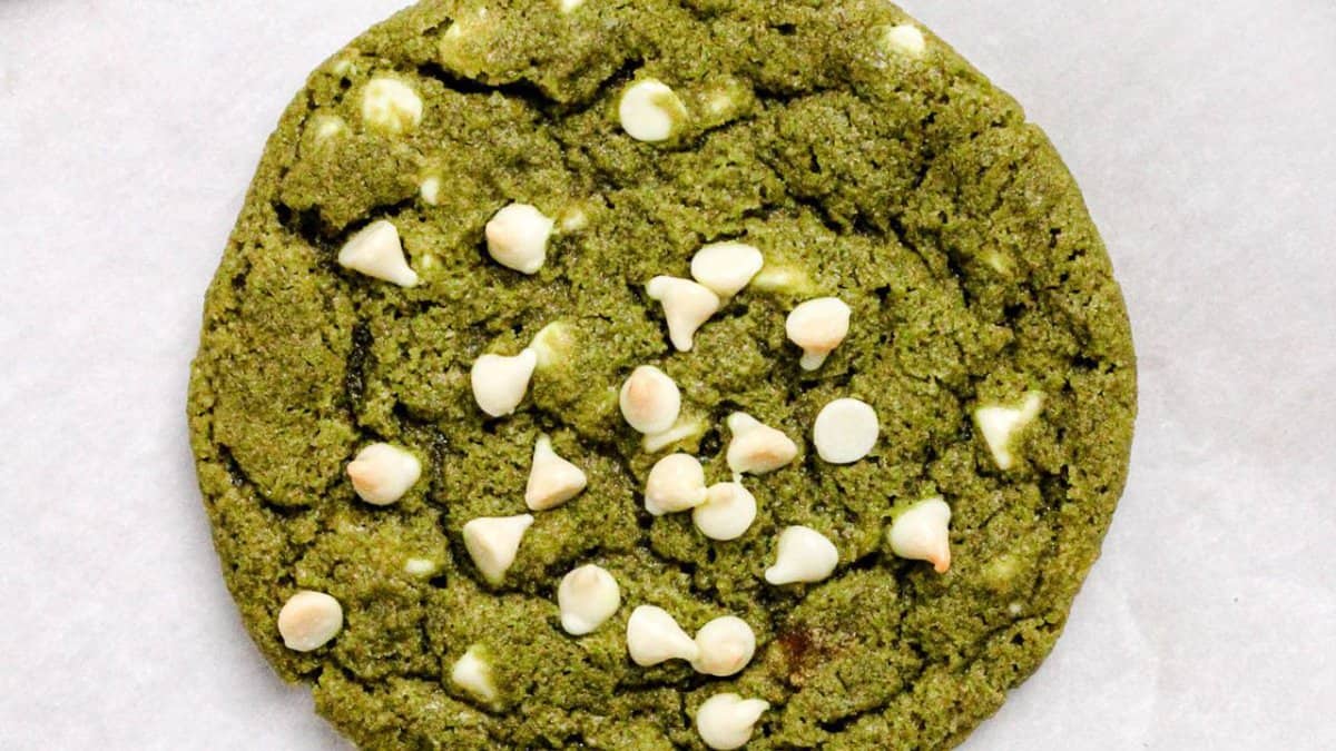 Matcha White Chocolate Chip Cookies.