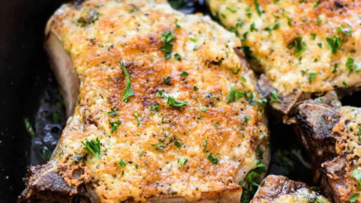 Parmesan Crusted Pork Chops.