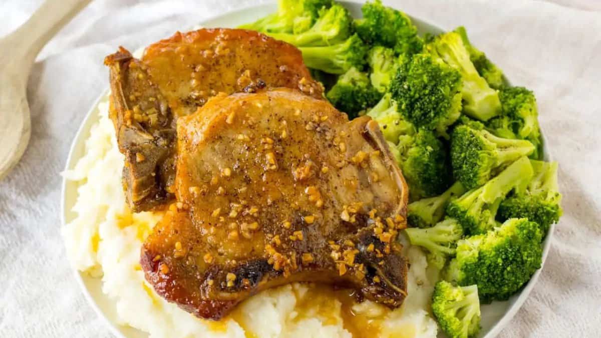 Slow Cooker Brown Sugar Pork Chops.