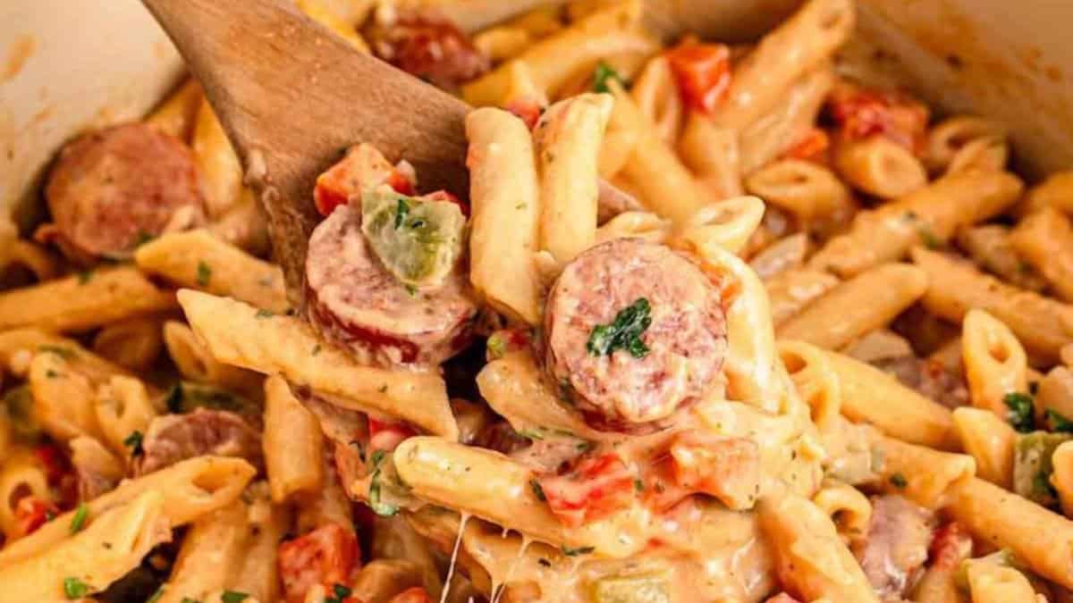 Smoked Sausage Pasta.