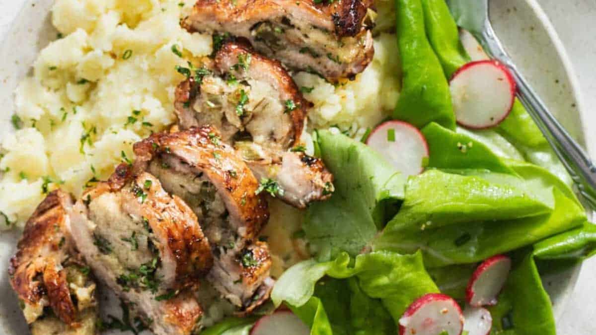 Stuffed Pork Chops in the Air Fryer.