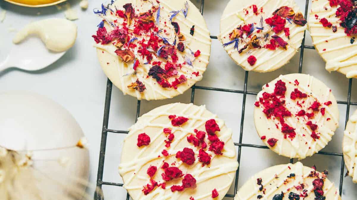 White Chocolate Raspberry Cookies.