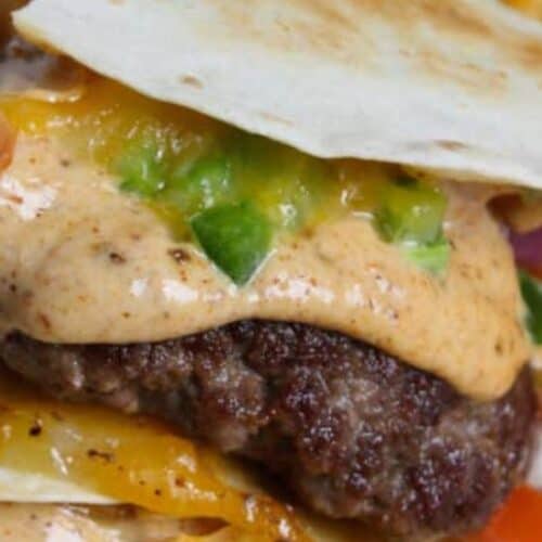 Smash burger quesadilla.