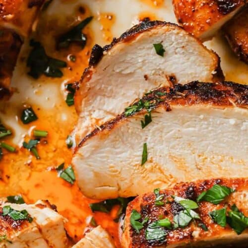 Baked chicken breast.