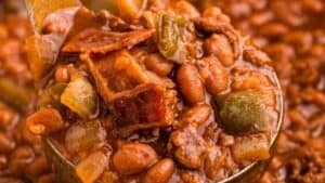 Land your man baked beans.