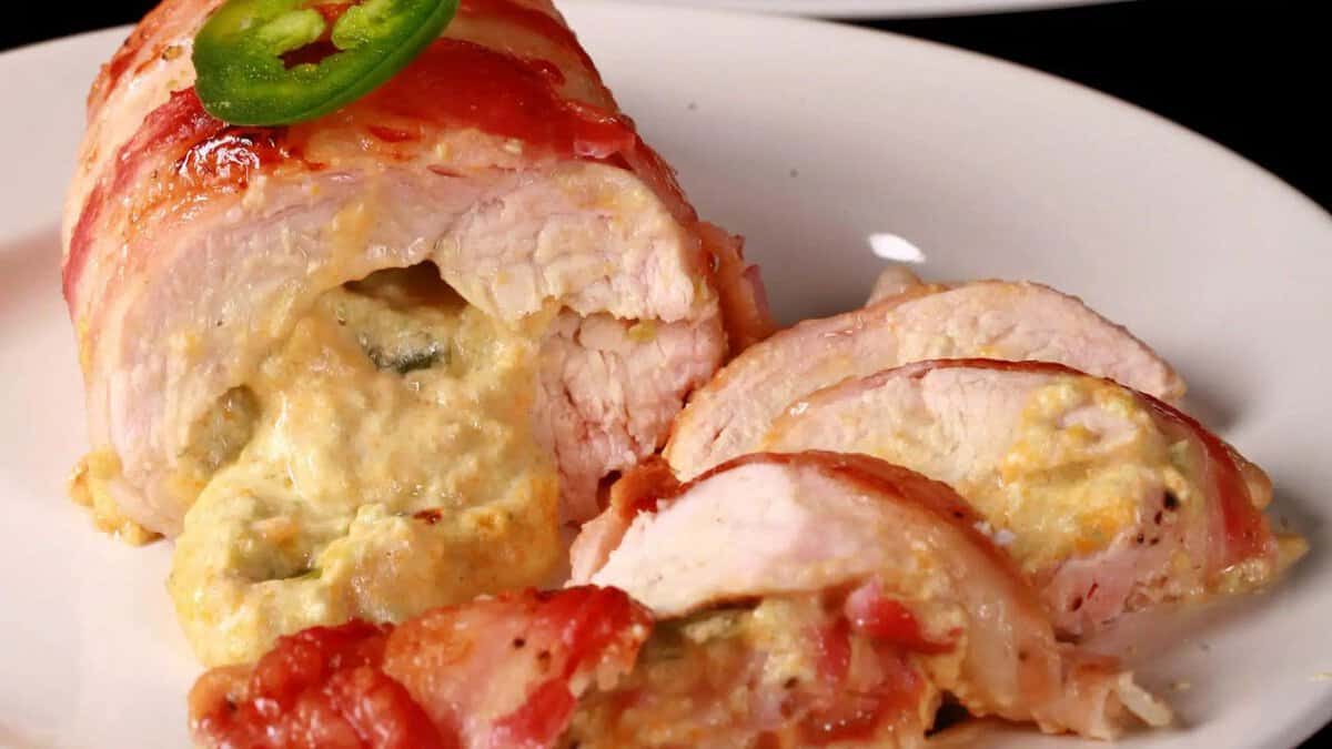 Jalapeno Popper Stuffed Chicken.