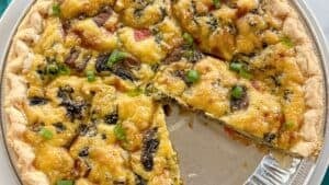 Just egg quiche.