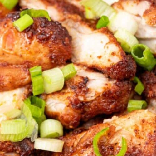 Hot honey garlic chicken.