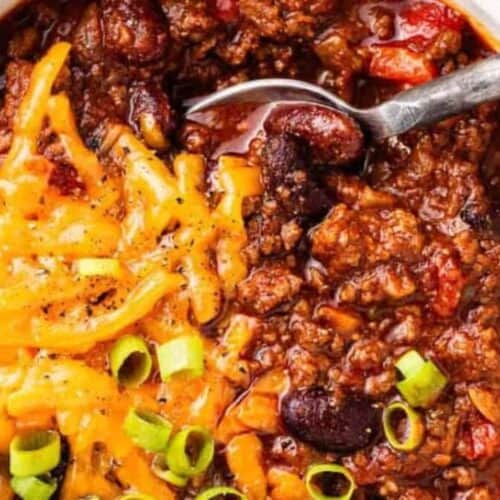A bowl of Irish chili.