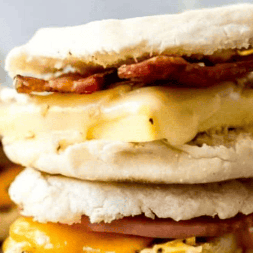 Breakfast sandwich.