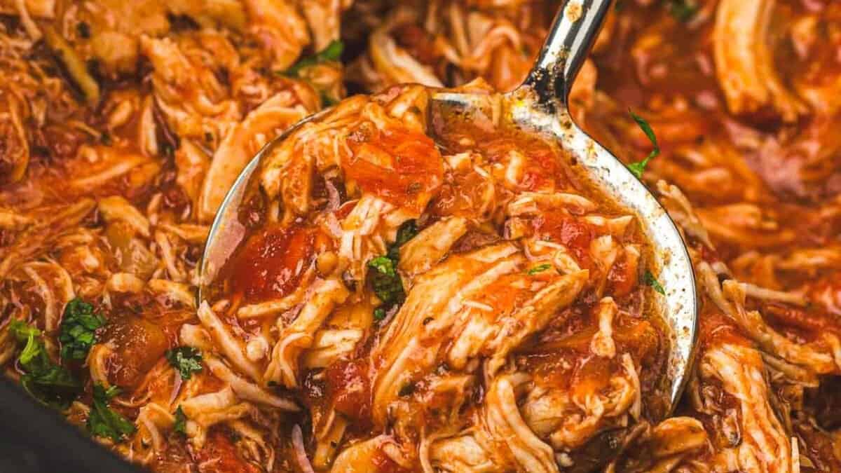 3-Ingredient Slow Cooker Salsa Chicken.