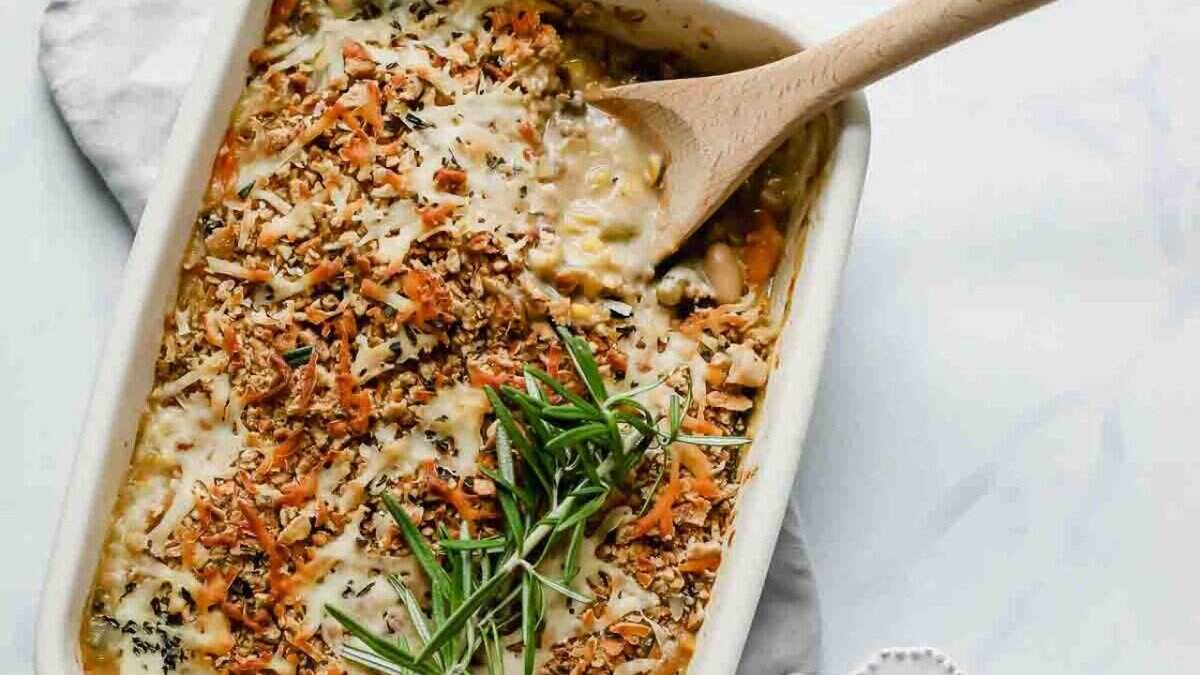Baked Mixed Vegetable Casserole.