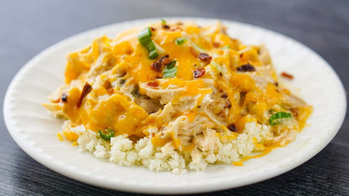 Chicken Bacon Ranch Casserole (Slow Cooker).