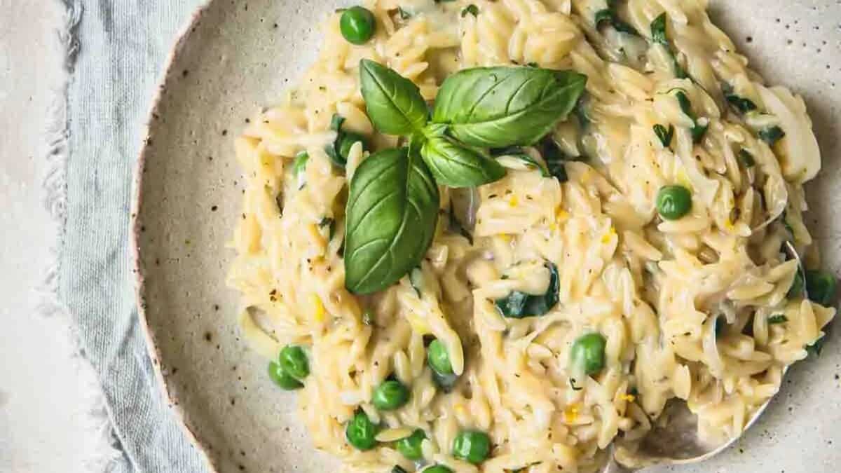 Creamy Lemon Orzo.
