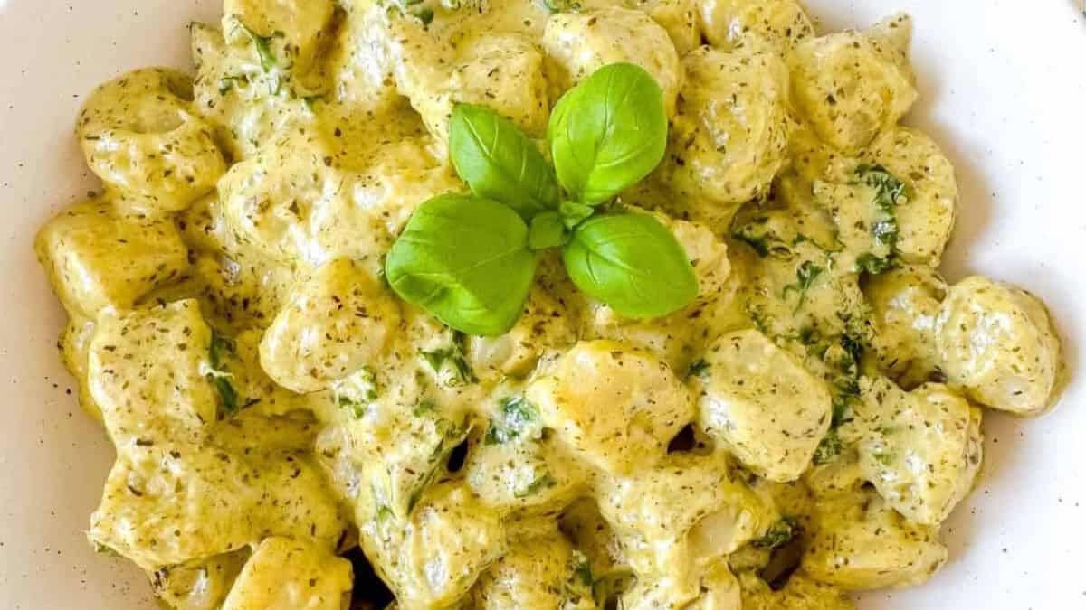 Creamy Pesto Gnocchi.
