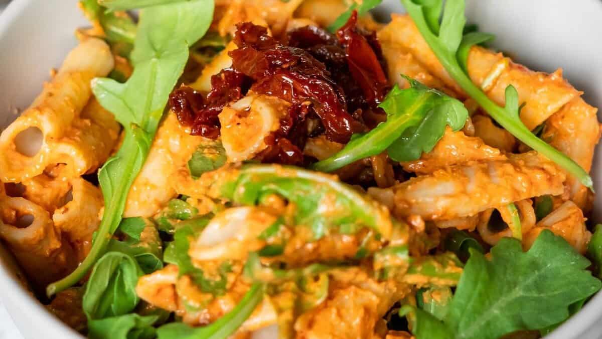 Creamy Sun-dried Tomato Pasta.