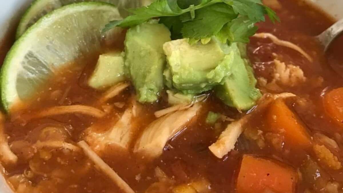 Crockpot Chicken Tortilla Soup.
