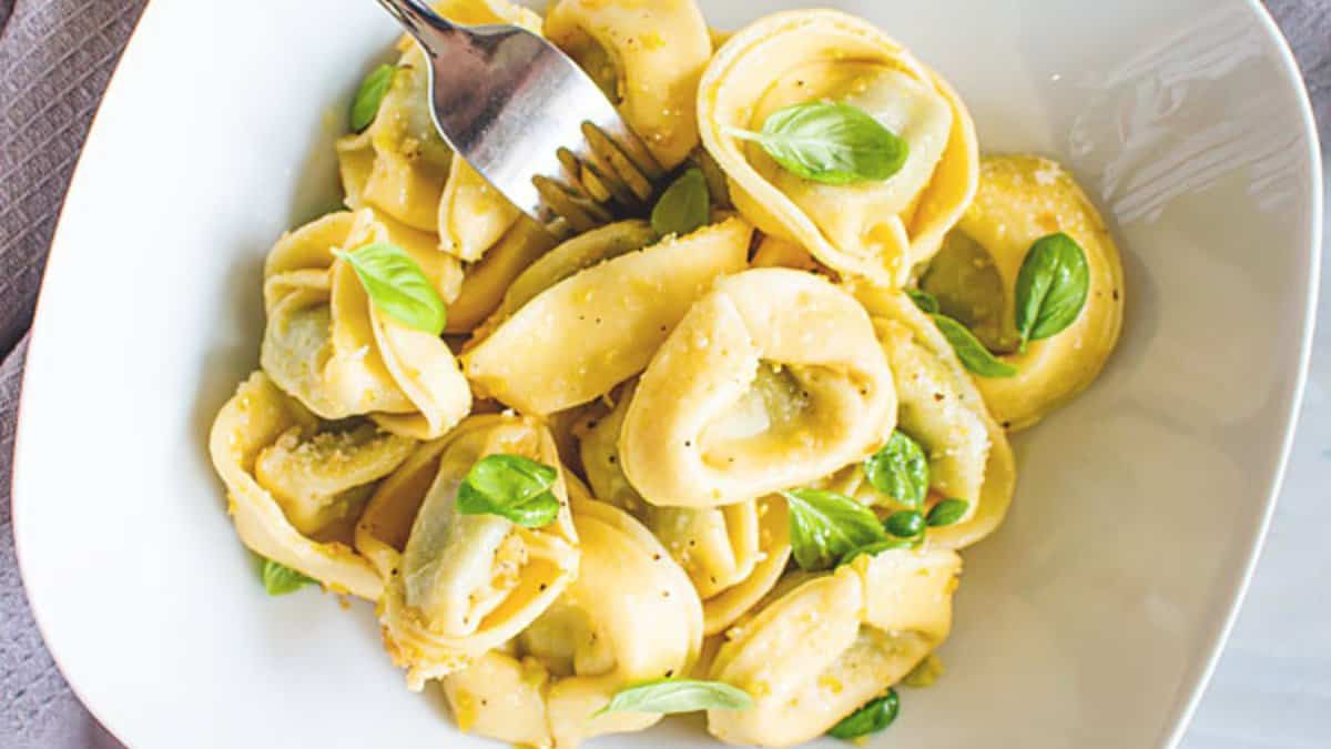 Lemony Olive Oil Tortellini.
