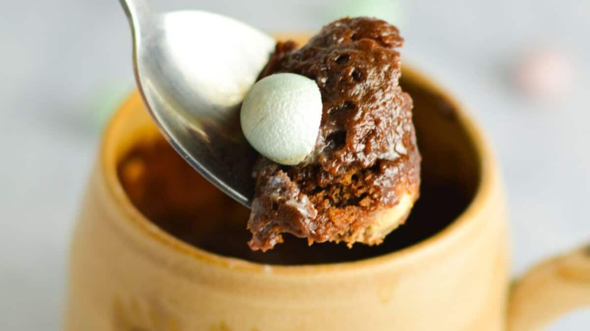 Nutella Mini Egg Mug Cake.