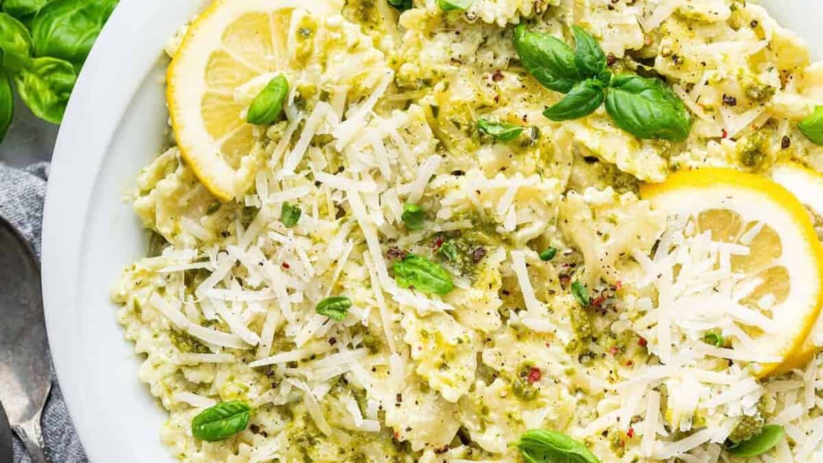 Pesto Ricotta Pasta.