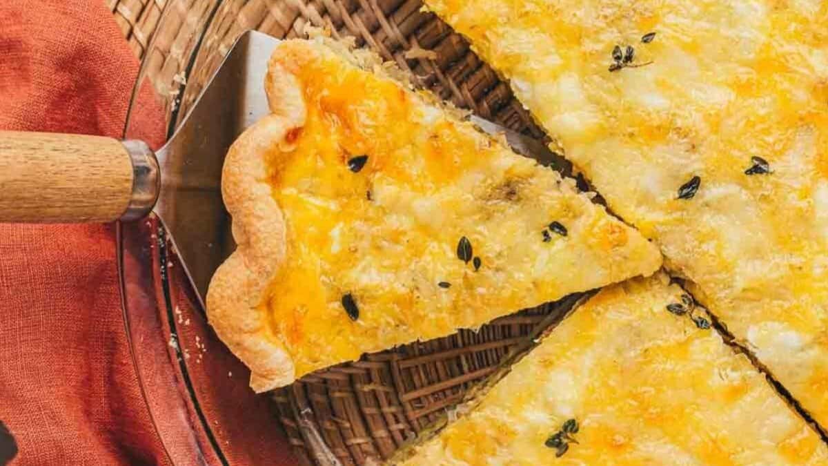Potato and Leek Quiche.