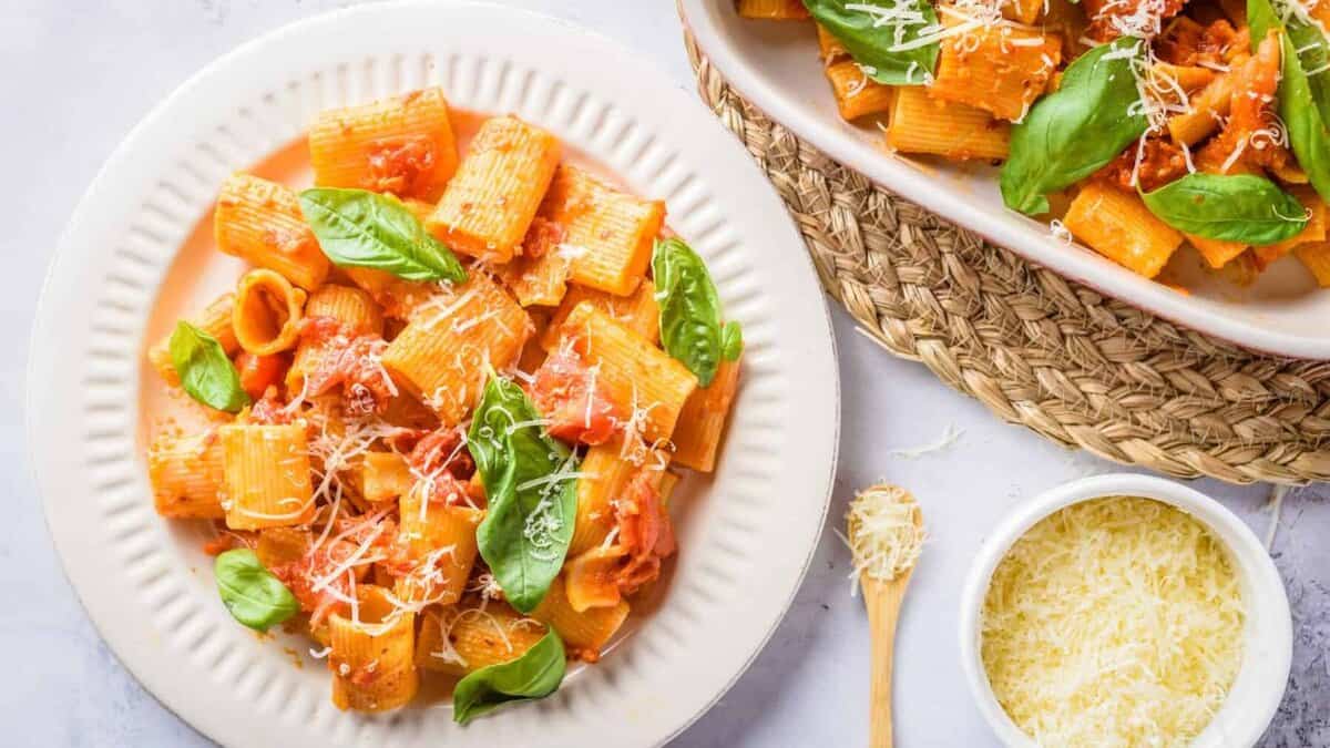 Rigatoni Arrabbiata.
