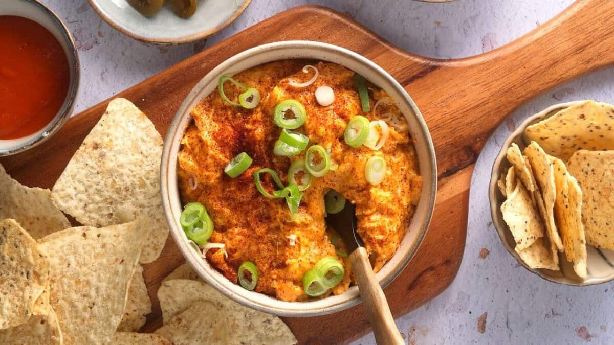 Slow Cooker Buffalo Chicken Dip.