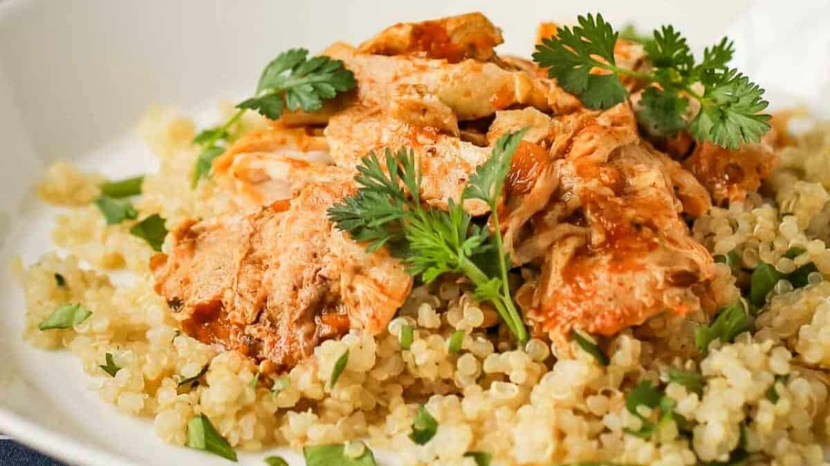 Slow Cooker Butter Chicken with Jar Sauce.