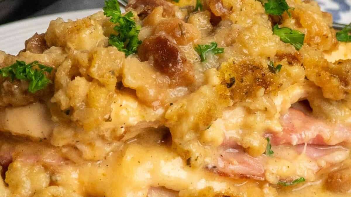 Slow Cooker Chicken Cordon Bleu.