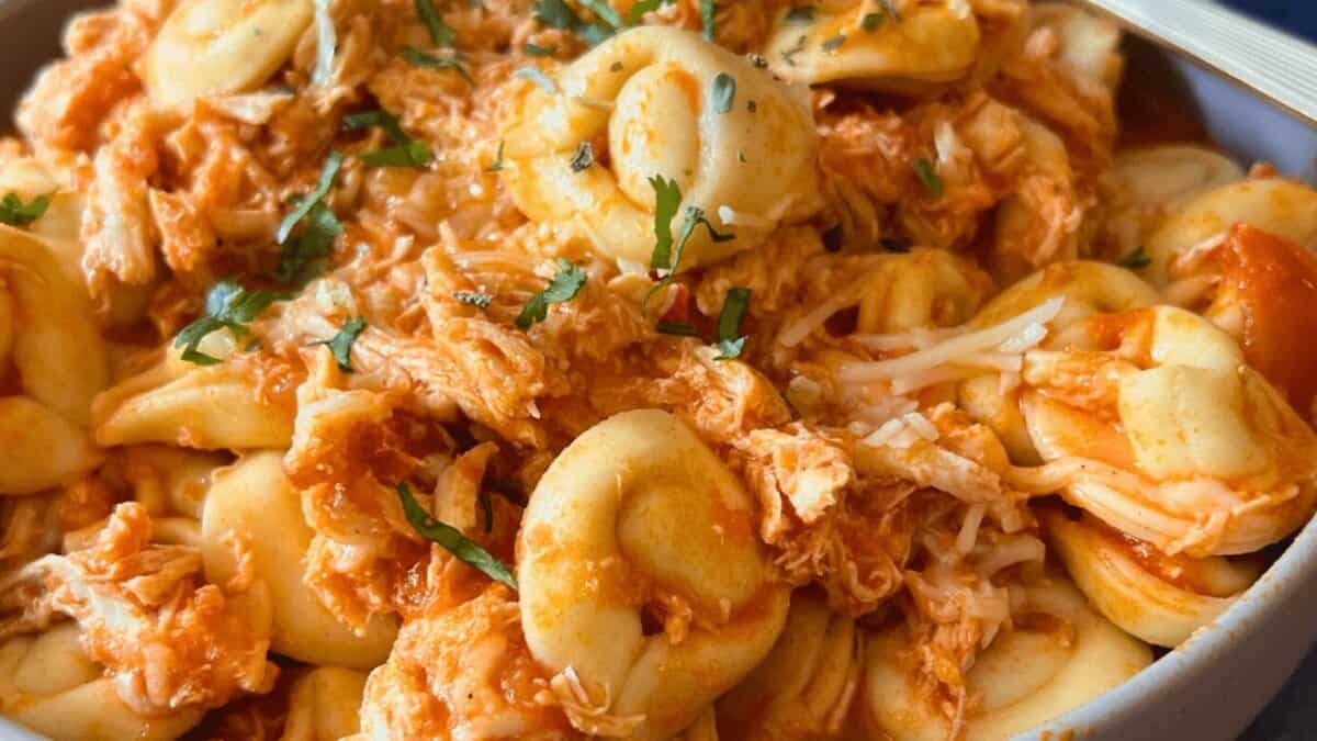 Slow Cooker Chicken Tortellini.