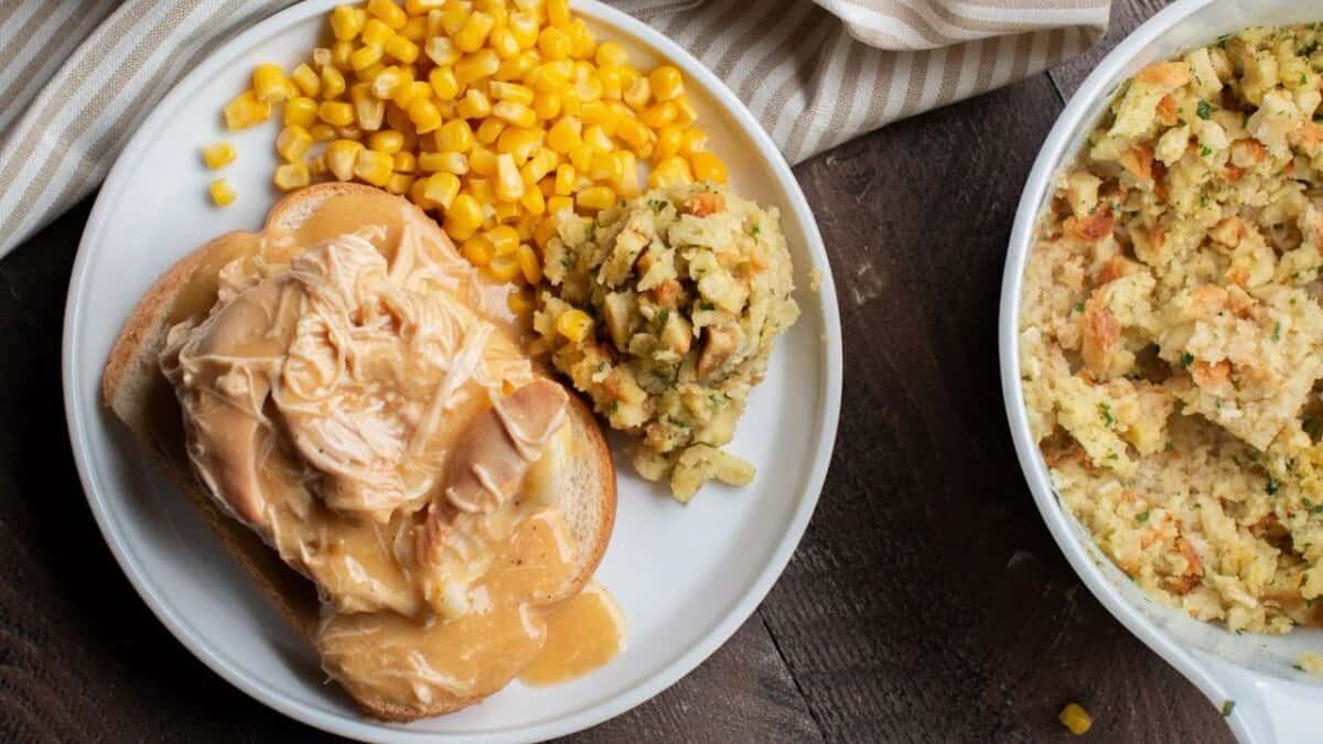 Slow Cooker Chicken and Gravy.
