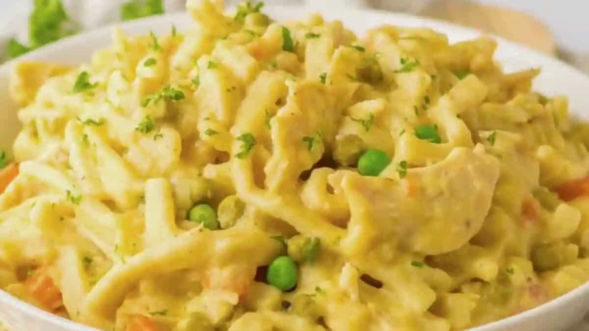 Slow Cooker Chicken and Noodles.