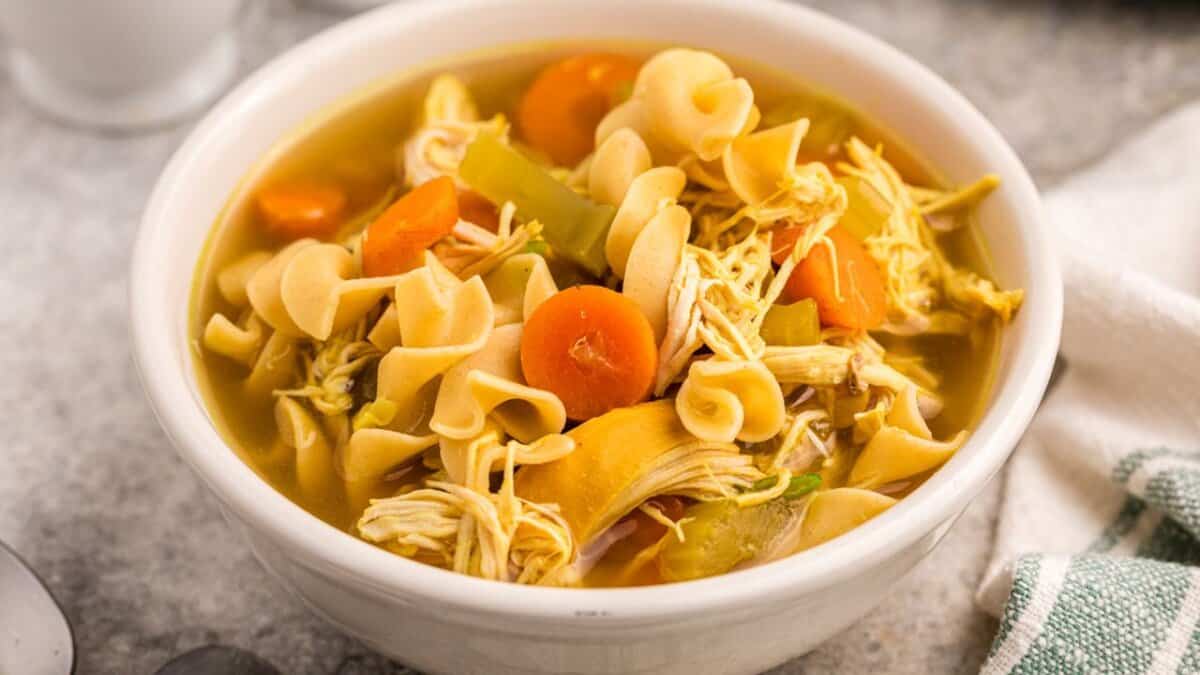 Slow Cooker Curried Chicken Noodle Soup.